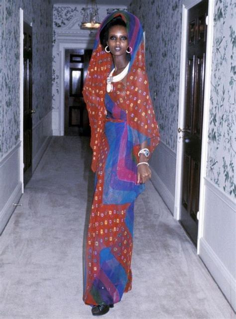 20 Year Old Somali Model Iman During Her Press Conference At The Home