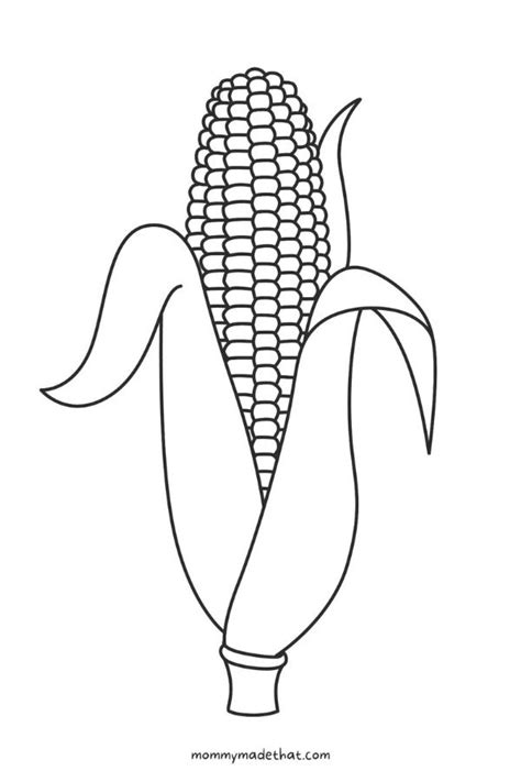 Free Printable Corn Templates And Outlines For Fall Crafts