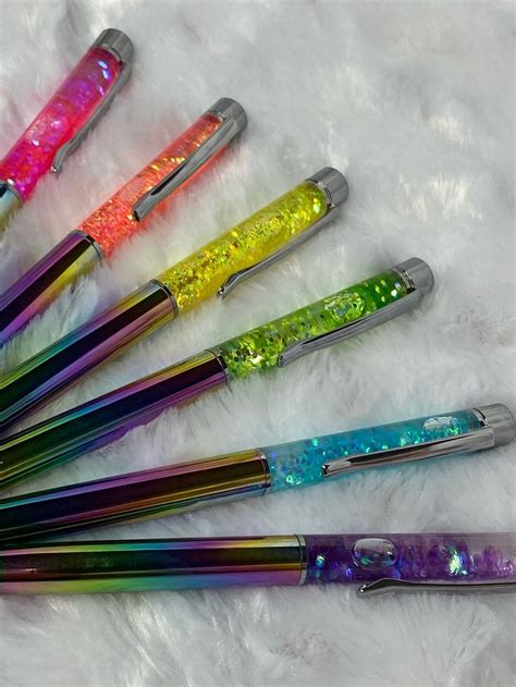 Floating Glitter Pens Glitter Pens Ts For Her Rainbow Etsy In 2021