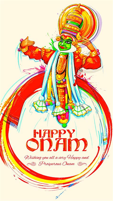 Onam Festival Art Green Kerala Happy Onam Kathakali Hd Phone 9180 The