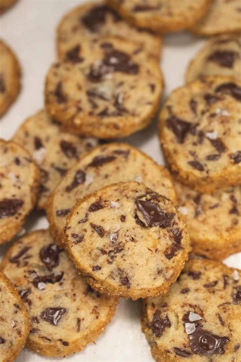 Salted Chocolate Chunk Shortbread Cookies Recipes By Nora
