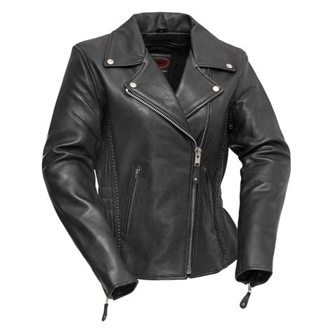 First Manufacturing® Fil103mnz S Blk Allure Womens Leather Jacket