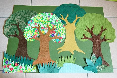 Forest Collage Kids Crafts Fun Craft Ideas