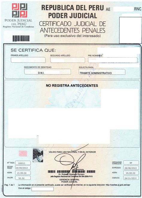 ¿cómo Sacar Certificado De Antecedentes Penales En Perú Por Internet