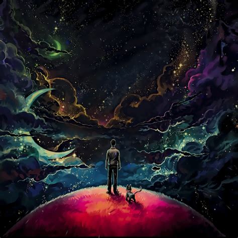 To use this live wallpaper you should install rainy live wallpaper engine(free): Живые обои Man and Cat on Space - Wallpaper Engine
