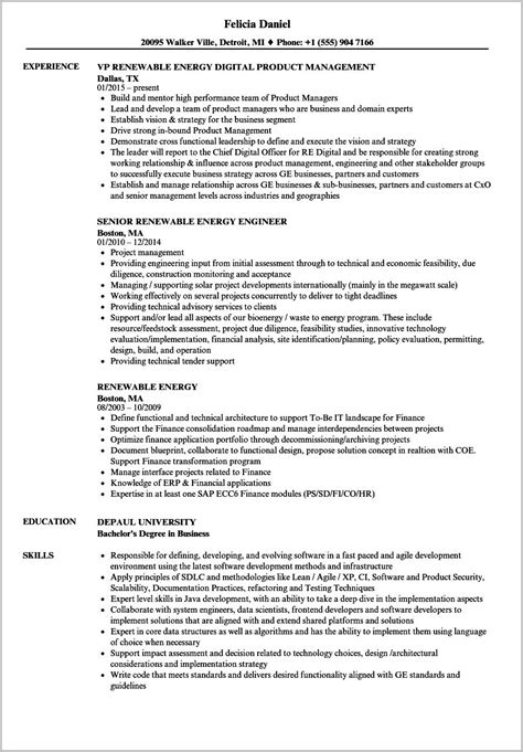 Solar Project Manager Resume India Resume Example Gallery