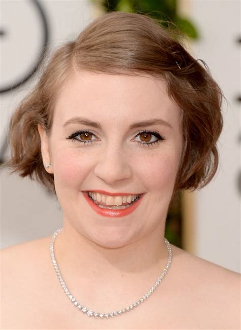 Lena Dunham Short Wavy Hairstyle For Fine Hair Styles Weekly