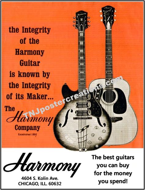 Harmony Guitars Harmony Guitars Guitar Vintage Guitars