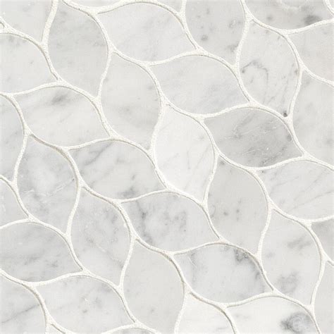 Msi Blanco 1 X 2 Marble Mosaic Tile Wayfair Honed Marble Marble
