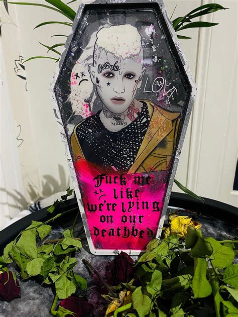Lil Peep Large Coffin Wall Hangerscoffin Trays Etsy