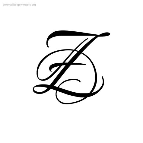 Letter Z Calligraphy