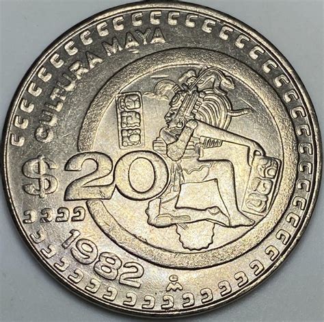 Lista 98 Foto Valor De Moneda De 20 Pesos De 1982 Cultura Maya Alta