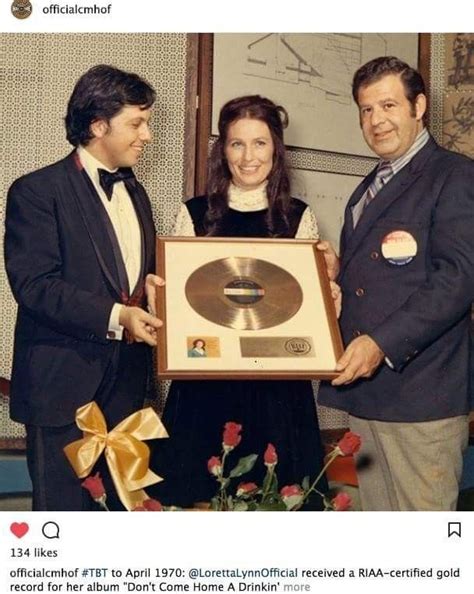 April Loretta Lynn Receives A Gold Record For Her Album Don T