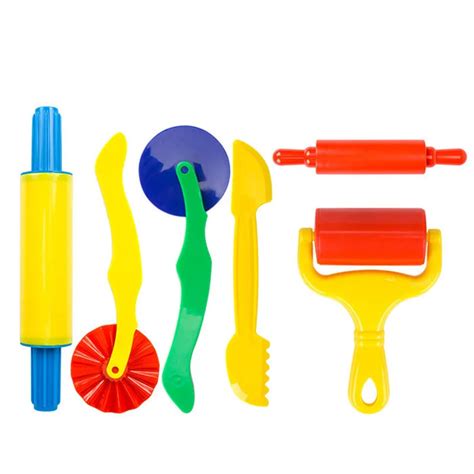 6pcs Color Play Dough Model Tool Toys Creative 3d Plasticine Tools