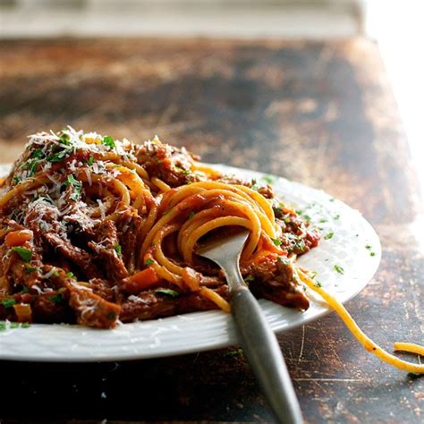 Slow Cooked Shredded Beef Ragu Pasta ~ Delicious Cooking Recipes