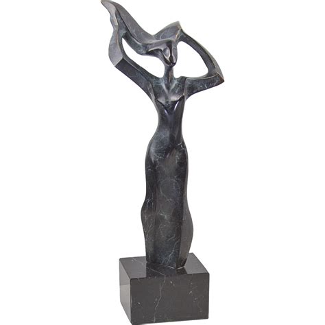 Jose Ramon Poblador Bronze Abstract Modernist Sculpture - Spain from ...