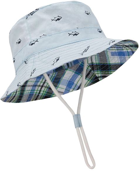 Baby Sun Hat Adjustable Wide Brim Bucket Hat Infant Toddler Upf 50 Hats
