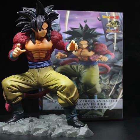 Fish, fly, eat, train, and battle your way through the dragon ball z sagas, making friends and building relationships with a massive cast of dragon ball characters. Dragon Ball Z Dokkan Battle Anniversary Figure Super Saiyan 4 Son Goku Statue 15cm | Shopee ...
