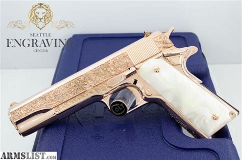 Armslist For Sale 18k Rose Gold With Diamonds 1911 Colt 45