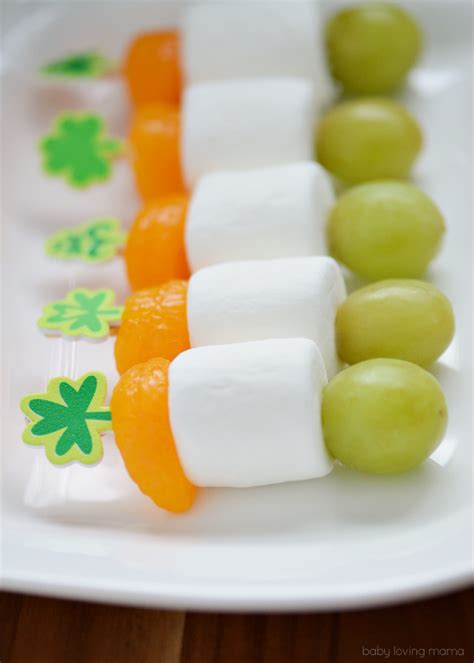 Frost cookies with irish flag frosting. Irish Flag St Patricks Day Fruit Skewers in 2020 | St ...