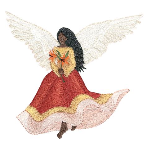 Free Embroidery Design Angel I Sew Free