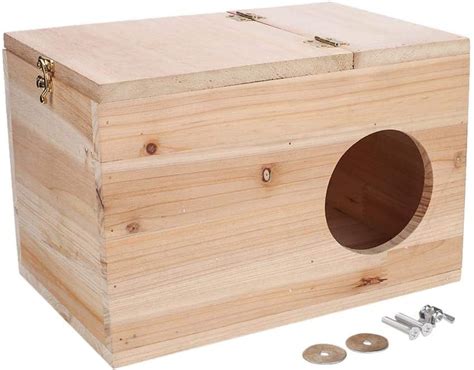 Pet Hamster House Large Odorless Wooden Chinchillas Breeding Box Home