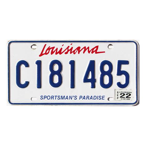 2022 Louisiana Sportsmans Paradise C181485 Best Plates