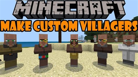 Minecraft Bedrock How To Make Custom Villagers Youtube