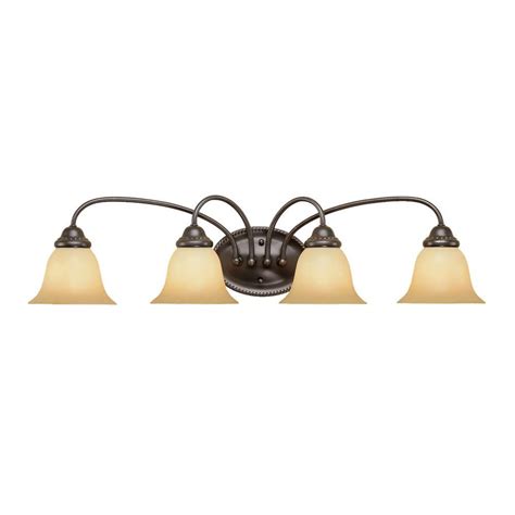 Yes it is petite in size, but it throws an incredible amount of light. Millennium Lighting 4-Light Colonial Bronze Vanity Light ...