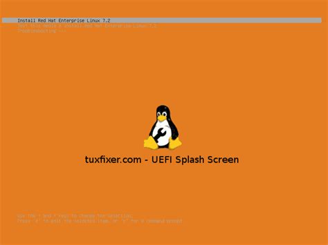 Grub 2 Custom Splash Screen On Rhel 7 Uefi And Legacy Iso Image