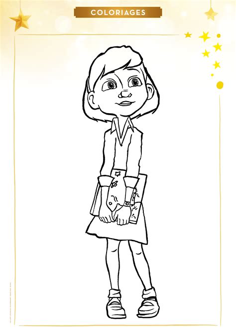 Coloriage hero fille dessin anime dessin gratuit a imprimer. Coloriage la Petite FIlle - Momes.net