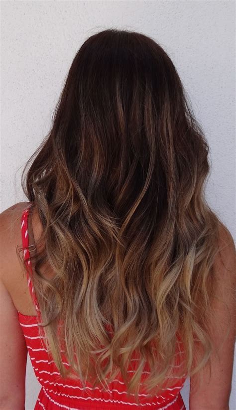 Ombre Hair Dark To Light Uphairstyle