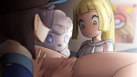 Lillie Elio And Alolan Vulpix Pokemon And More Drawn By Greatm