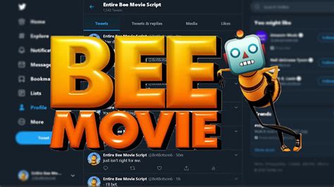 I Created A Bot To Tweet The Entire Bee Movie Script Youtube
