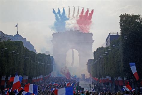 in pictures france s world cup winners given heroes welcome in paris