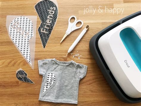 Diy My Doll And Me Tees With Cricut Patterned Iron On Jolly And Happy
