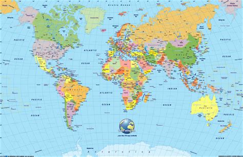 Free Printable World Map With Countries Labeled For Kids Printable Maps