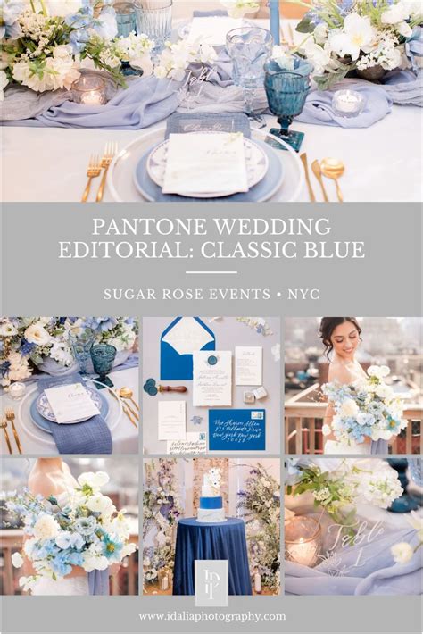 Pantone Wedding Editorial Classic Blue Nj Wedding Photographer