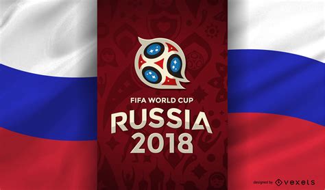 Copa Mundial Rusia 2018 Con Bandera Descargar Vector
