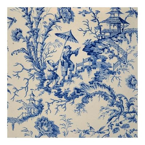 Buy Wp81561 011 Pillement Toile China Blue By Scalamandre Wallpaper