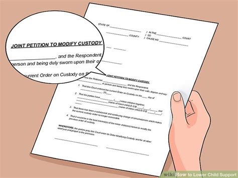 » modifying the child support terms. How to Lower Child Support: 11 Steps (with Pictures) - wikiHow