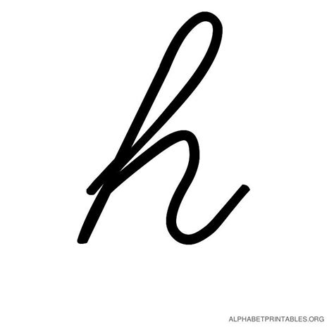 Lowercase Cursive Alphabet H Cursive Letters Fancy Fancy Cursive