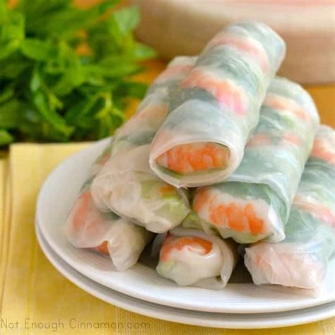 Vietnamese Spring Rolls A Step By Step Recipe Not Enough Cinnamon