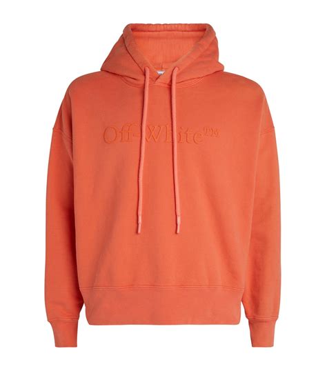 Off White Red Laundry Hoodie Harrods Uk