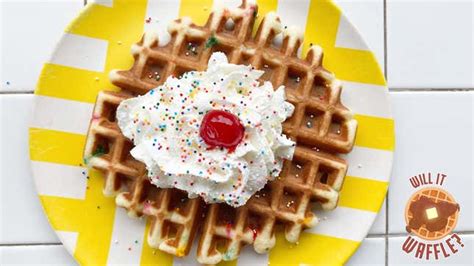 You Can Make These Easy Birthday Cake Waffles In 10 Minutes
