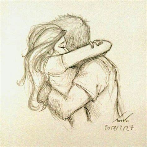 Cute Couple Drawings Romantic Sketches
