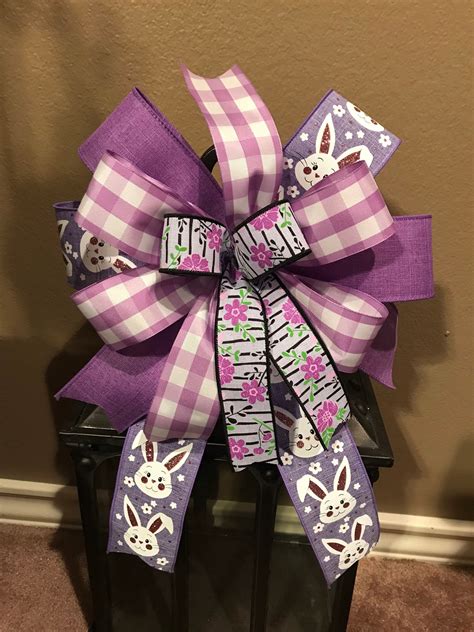 Easter Bow Easter Egg Bow Easter Bunny Wreath Bow Easter | Etsy | Easter bows, Easter bunny ...