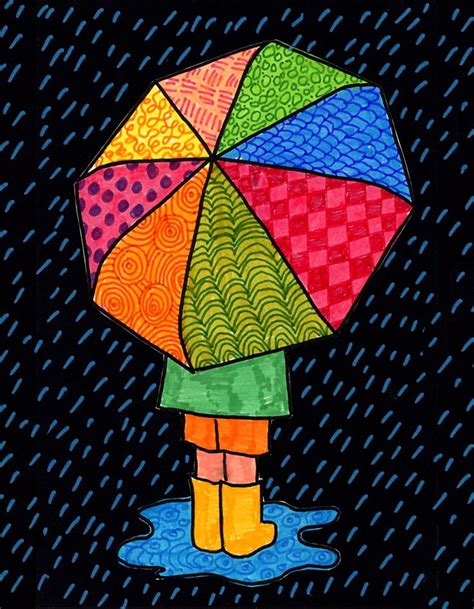 Easy How To Draw An Umbrella Tutorial Video And Umbrella Coloring Page