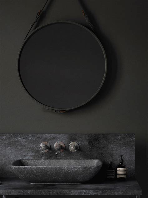 Javier Wainstein Black Scandinavian Bathroom