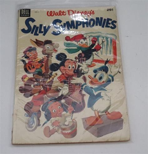 Walt Disney Silly Symphonies 3 Dell Giant 1953 Comic Books Golden